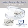thumbnail image 6 of Chicco PhysioForma® Luxe One-Piece Silicone Pacifier, 0-6 Months, 2pk  - Pearl Grey, New, 6 of 11