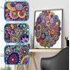 thumbnail image 2 of Pintura de diamante DIY 5D Forma especial Diamante de imitación, Flor de mandala, Conjunto de mandala de pintura de diamante de cristal de diamante parcial (Mandala 1), 2 of 5