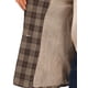 thumbnail image 5 of Blazers para mujer Chaqueta tipo blazer a cuadros con solapa con muesca Boyfriend Marrón Claro S, 5 of 6