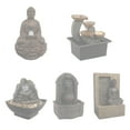 thumbnail image 5 of Pure Garden 3-Tier Desk Water Fountain with Tea Light Candle Holder (Black), 5 of 6