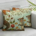 thumbnail image 3 of Hello Welcome Autumn Fall Fox Owl Pillowcase King Size Pillow Cover Protector Pillow Sham Pillow Case with Zipper  for Long Throw Pillow, 3 of 7