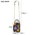 thumbnail image 2 of FORMRS Crossbody Bag for Women Quilted Travel Shoulder Cell Phone Purse with Chain Strap Handbag, Yellow Halloween Ghosts, 2 of 7