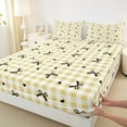 thumbnail image 3 of Homewish Modern Princess Bowknot King Sheet Set, Cartoon Love Heart Bedding, 4pcs, 3 of 7
