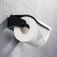 thumbnail image 2 of Acier Inoxydable Noir Rouleau de Toilette Perceuse Cintre Porte-Papier Tissu Distributeur Accessoires, 2 of 9