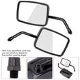thumbnail image 2 of Herwey 2Pcs Motorcycle Street Bike Modified Square Rearview Mirror Rear View Side Mirrors , Street Bike Rear View Mirror, Motorcycle Rearview Mirror, 2 of 8