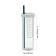thumbnail image 3 of High Value Cup with Straw under $5! kkbbma Folding Straw Tumbler with Tea Infuser, 700ml Portable Sports Water Bottle, Leak Proof Drinkware for Outdoor & Gym, 3 of 9