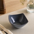 thumbnail image 6 of Dark Gray Square Melamine Bowl 3.31in Curved Serving Bowl for Salad Fruit Snacks Kitchen Countertop Party Home Table Decor, 6 of 6