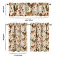 thumbnail image 6 of Colorful Vintage Rooster2(1) Kitchen Curtain Valance 3 Piece Home Curtains and Valance Set Curtain Sink Window Decor Window Treatment Tier 27.5x36 Length, 6 of 6