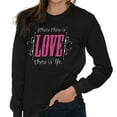 thumbnail image 3 of Where There's Love Beautiful Quote Women's Long Sleeve T Shirt Brisco Brands S, 3 of 5