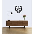 thumbnail image 2 of Welcome Horseshoe Star Western Themed Laser Cut Solid Steel Decorative Home Accent Wall Sign Hanging, 2 of 3