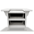 thumbnail image 3 of Cancun HDPE Serving Bar, White Two-Tone, 3 of 7