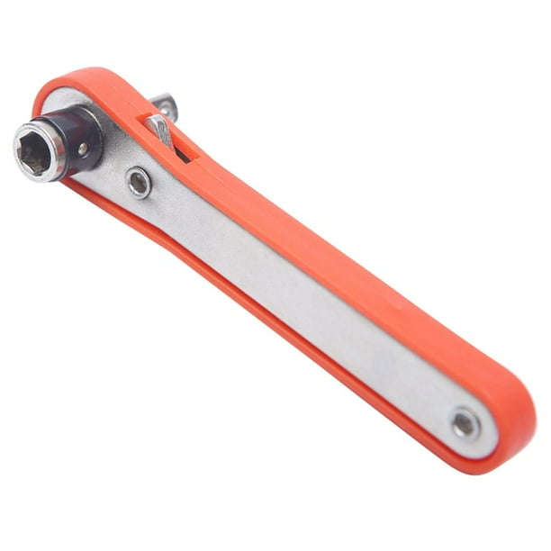 Mini Llave Trinquete Rápida Destornillador 1/4 Hexagonal Dos Vías