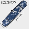 thumbnail image 3 of Yayeee Double Oven Mitt Kitchen Heat Resistant Baking 35" x7" Quilted Glove, Floral Ocean Waves, 3 of 6