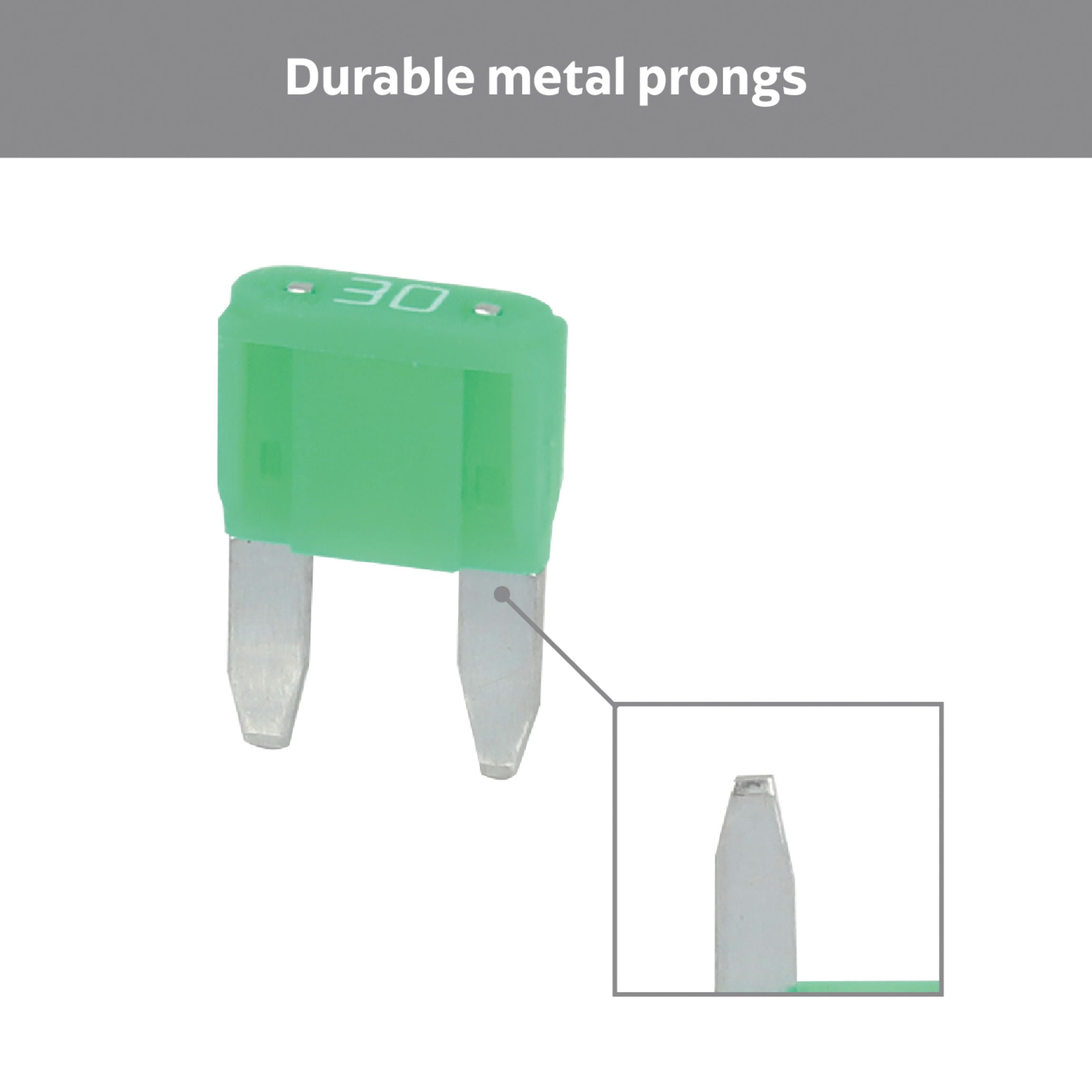 EverStart 30 Amp ATM Blade Fuses, UL Listed, Auto, Marine, and Electronic Applications, 5 Pack