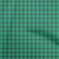 thumbnail image 1 of oneOone Cotton Jersey Green Fabric Check Sewing Craft Projects Fabric Prints By Yard 58 Inch Wide, 1 of 4