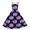 Dark Purple, variant on Halloween Dresses for Women Trendy Sleeveless Cocktail Dresses Lightweight Business 50's Dress Pumpkin Ghost Witch Print Outfits Halloween Crewneck Clothes Black L
