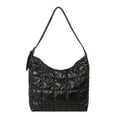thumbnail image 1 of Bolso Tote Hombro Bolso Acolchado Algodón Gran Capacidad Con Asa Superior (negro), 1 of 9