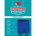 thumbnail image 4 of Fruit of the Loom Boys' Breathable Cotton Boxer Briefs, 10 Pack, Sizes S-XL, 4 of 8