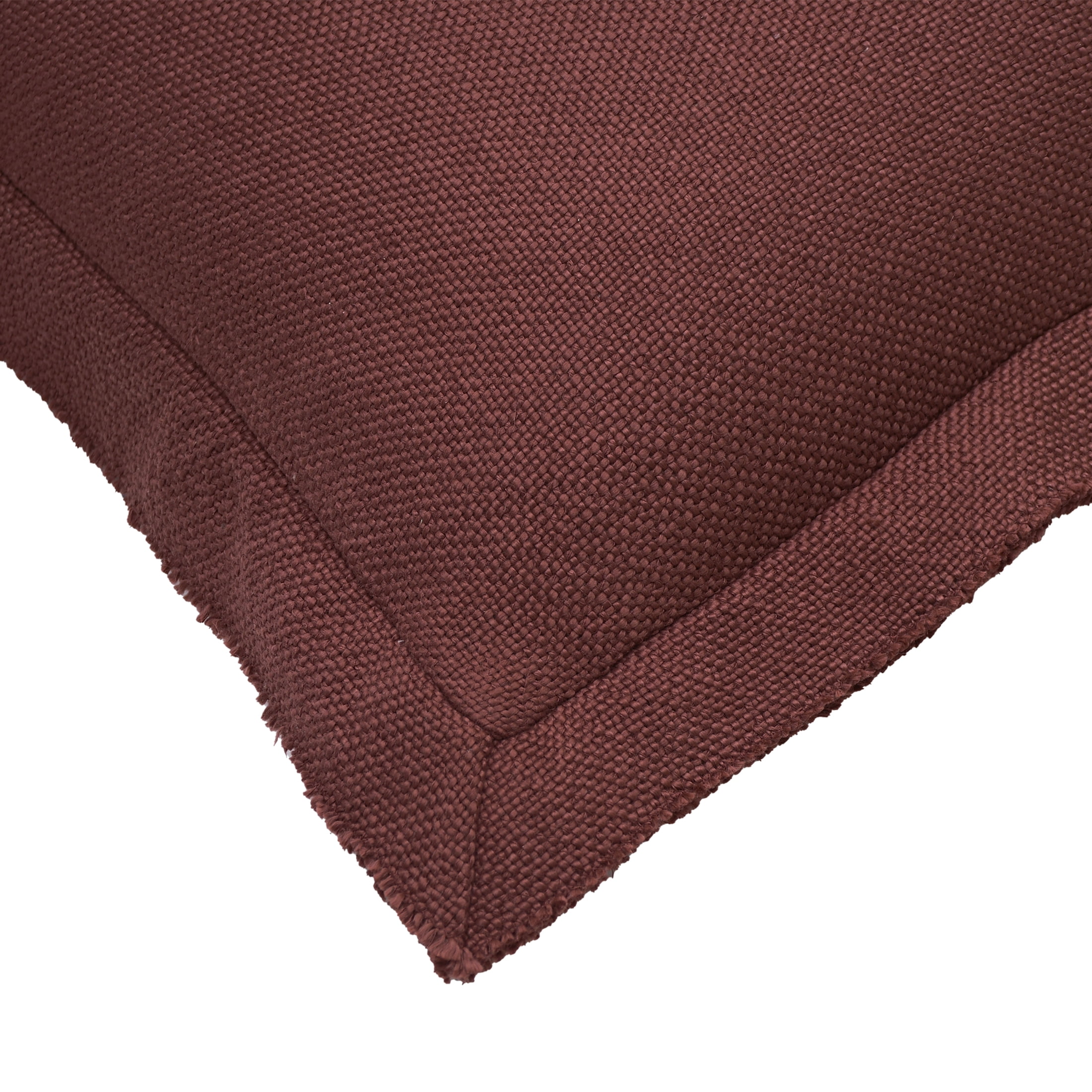 Better Homes & Gardens 24x24 Blake Bi-Flange Throw Pillow Cover, Rich Cocoa