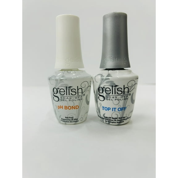 Gelish Soak Off Gel Polish - TOP IT OFF & pH BOND ( Combo Pack )