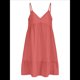 thumbnail image 3 of Vestido de Verano para Mujer 2025, Sin Mangas, con Tirantes Finos y Cuello en V, Informal, Estilo Swing. Coral S, 3 of 8