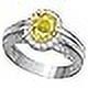 thumbnail image 2 of 7.25 Ratti 6.25 Carat Yellow Sapphire Stone Silver Adjustable Ring Original And Certified Natural Pukhraj Unheated And Untreated Gemstone Free Size Anguthi For Men And Women-B0BX4C, 2 of 6