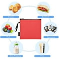 thumbnail image 5 of Haosy 3 Pack Reusable Ziploc Bags BPA Free Healthy Food Storage Bag Leakproof Sandwich Snack Freezer Bags Light Red, 5 of 7