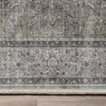 thumbnail image 2 of Well Woven Odette Flatweave Persian Medallion 5'3" x 7'3" Area Rug Gray, 2 of 7