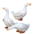 thumbnail image 4 of 3 estatuas de pato en miniatura de resina, figura de pato, animal, mini decoración de jardín, 4 of 5