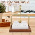 thumbnail image 4 of FUYGRCJ Napkin Holder for Dining Table, Napkin Dispenser Caddy, Cocktail Flat Napkin Holder, Paper Storage with Weighted Arm and Handle for Kitchen Restaurant Bar Office Parties, 4 of 10
