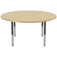 thumbnail image 3 of ECR4Kids 60in Round Everyday T-Mold Adjustable Activity Table Maple/Maple/Black - Super Leg, 3 of 8