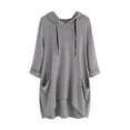 thumbnail image 1 of MeetoTime Sweat à Capuche Décontracté à Manches Longues pour Femmes Pull-Over Surdimensionné S-5TG, 1 of 3