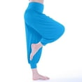 thumbnail image 5 of Yanyanz Yoga Pants Women,Women Pants High Waisted Yoga Pants Pants Boho Beach Plus Size Palazzo Pants Yoga Pants Wide Leg Yoga Pants for Women High Waisted Leggings for Women Clearance Light Blue L, 5 of 8