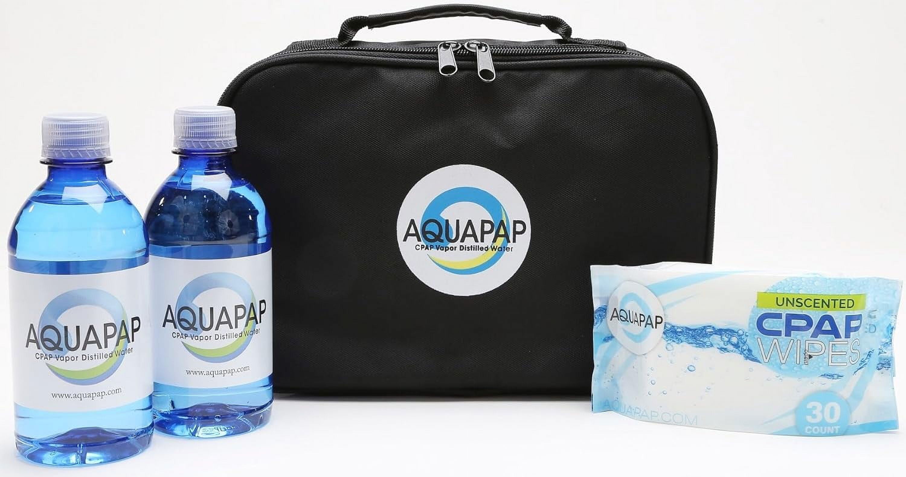 AQUAPAP 16.9 Ounce 24 Pack | 2 Month Supply | Clean Vapor Distilled CPAP Water | 2-3 Nights per Bottle |for use with All Sleep Machines