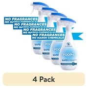 (4 pack) Pooph Pet Odor Eliminator Spray, 24 oz, Fragrance Free, No Harsh Chemicals