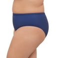 thumbnail image 4 of Aqua Green, Women's Plus Size Mid Rise Brief, Cerulean Blue, 3X, 4 of 4