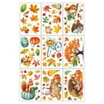 thumbnail image 2 of 9 Sheets Fall Window Clings Thanksgiving Pumpkin Maple Leaves Squirrel Window Decals Fall Windows Clings for Autumn Harvest Thanksgiving Office Home Glass Decor, 2 of 8