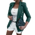 thumbnail image 1 of Ladies Workoffice Blazer Single Breasted Blouse Button Down Fashion Jacket Solid Color Fitted Suit Lapel Notched Elegant Cardigan Mid Length Leisure Outwear, 1 of 7