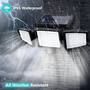 333LED 2PC LED Solar Lights Outdoor Waterproof Motion Sensor Security Wall Lamp