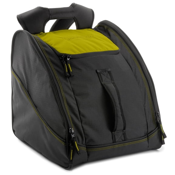 Sportube Traveler Boot Bag, 45L Ski & Snowboard Gear Backpack for Travel, Citrus
