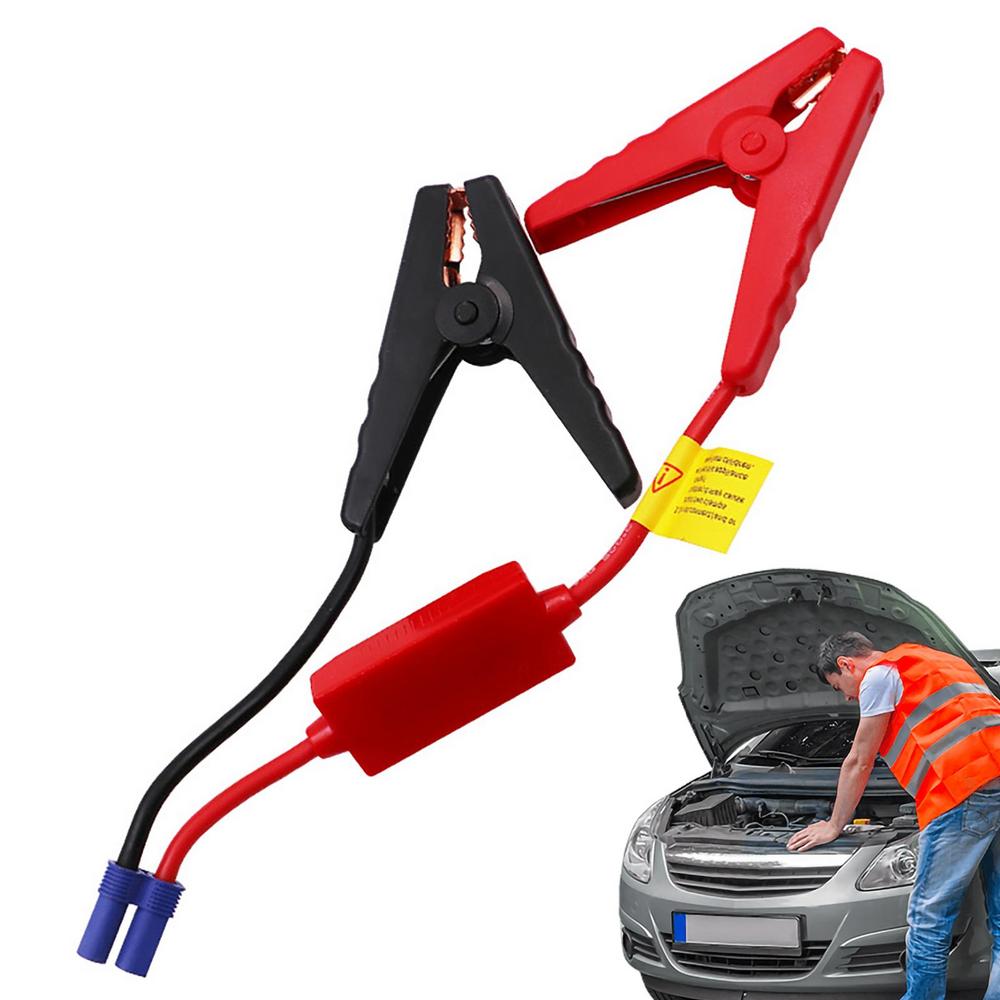 Peitten Jump Starter Cable Portable Jumper Cable For Battery Clamp To EC5 Connector For Power