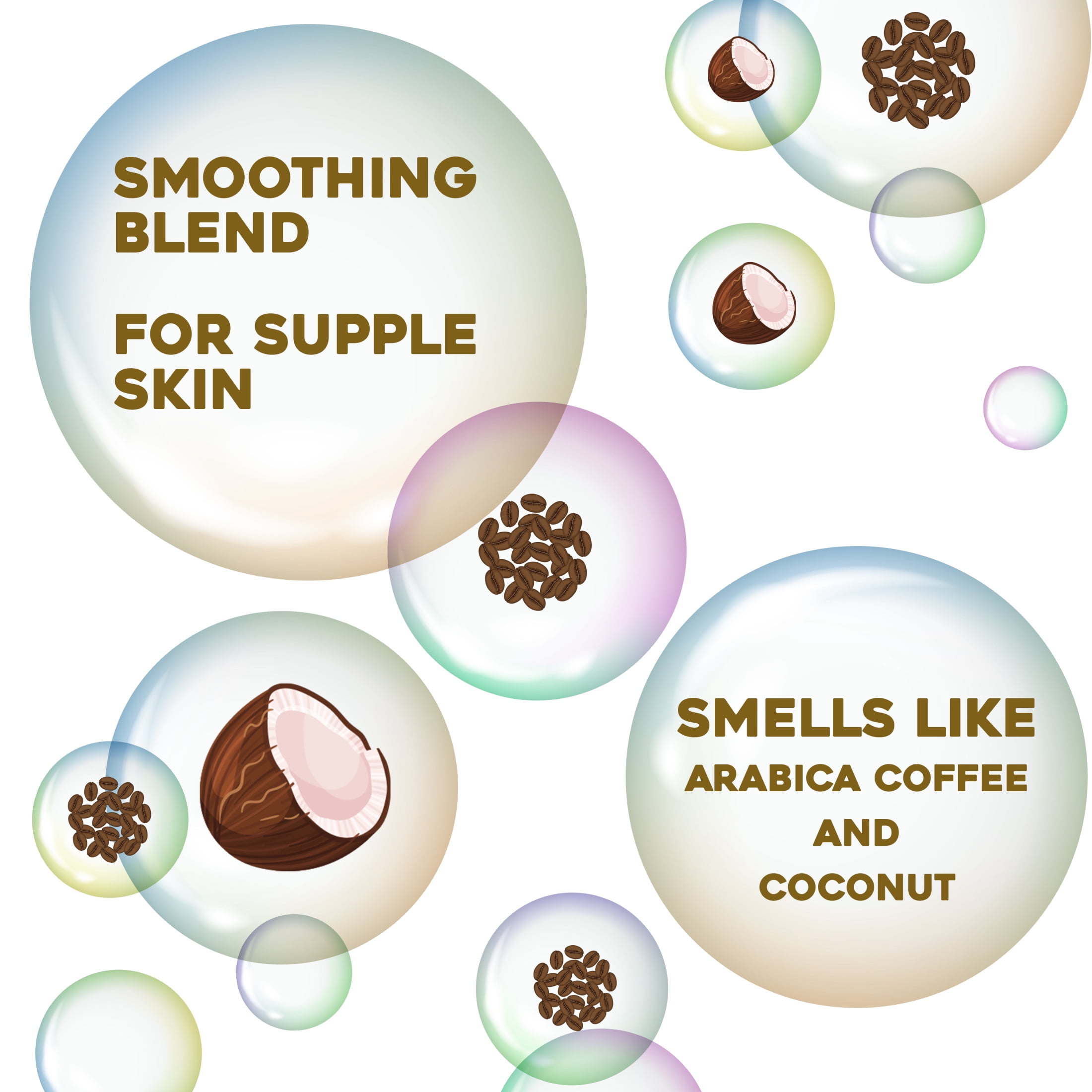(4 pack) OGX Smoothing + Coconut Coffee Exfoliating Body Scrub, 19.5 Fl oz