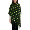 thumbnail image 3 of Rateoe Neon Dinosaur Women's Traditional Scarf Wrap Tassel Shawl Fringes Neck Head Shawl Retro Scarf, 3 of 8