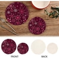 thumbnail image 4 of GZHJMY 2PCS Beautiful Xmas Snowflake Trivets Pot Holders Set and Placemats Set, Hot Pads, Table Mats for Cooking and Baking, Cotton Braided Hot Pads, 7.09"+9.45", 4 of 7