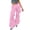 2-Pink, variant on Womens Ruffle Chiffon Pants Elastic Waist Wide Leg Flare Mesh Sheer Layered Palazzo Cowgirl Trousers 2026 Summer Pure Color Stylish Flowy Beach Travel Pants 2-Light Yellow S