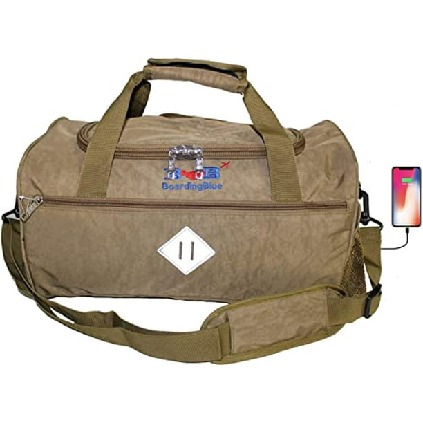 17" Personal Item Under Seat Duffel Bag for United Airlines (Beige