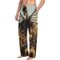 thumbnail image 2 of Daiia Skull Butterfly Sunflower Men's Sleep Pant with Pockets and Drawstring,Pajama Pants-Large, 2 of 9