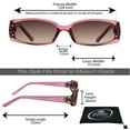 thumbnail image 2 of proSPORT Reading Sunglass Reader Light Rectangle Pink Frame Women NOT BIFOCAL, 2 of 5