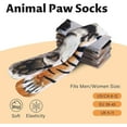 thumbnail image 3 of Funny Socks for Men Women Teens-Fun Animal Tiger Paws Socks 3D Casual Fathers Day Novelty Gifts for Dad Husband Funny Funky Cotton Crazy Crew Socks - Valentines Christmas Gifts Stocking, 3 of 7