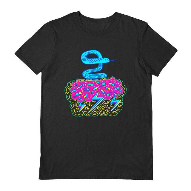 Rocket Man - Camiseta Magic Magic Snake para Adultos Unisex (Negro)